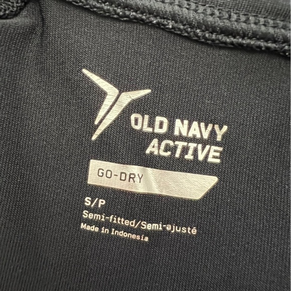 Old Navy active quarter zip pullover, black small petite - Picture 5 of 7